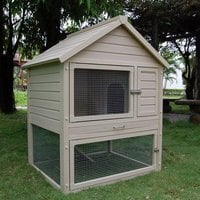 New Age Pet Eco-Concepts Huntington Rabbit Hutch with Pen, 38.6" L X 31.9" W X 46.7" H
